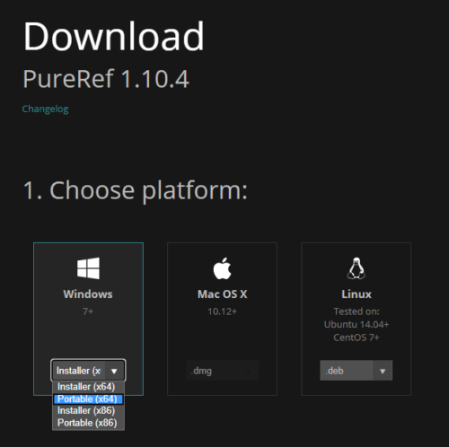 Download PureRef Portable Edition
