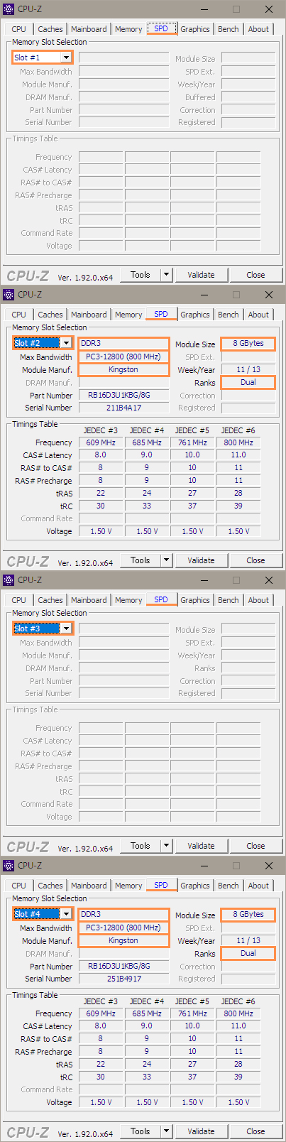 CPU-Z memory information 2